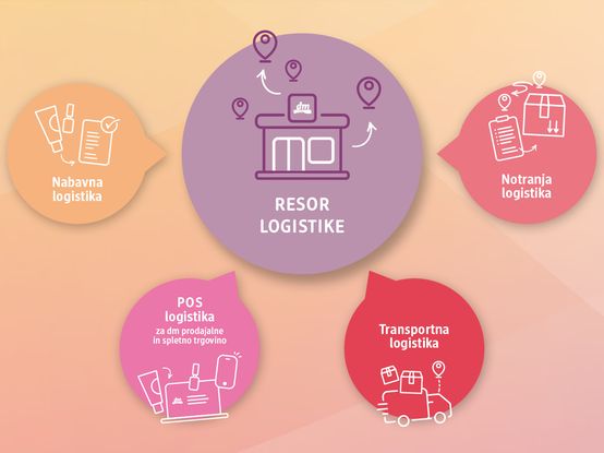 dm slovenija_dm centrala_logistika razporeditev_zaposlitev v logistiki